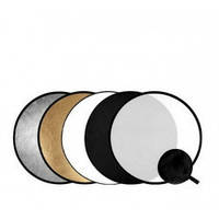 80см Отражатель для фото 5 в 1 RD-024 gold-silver-black-white-translucent Visico