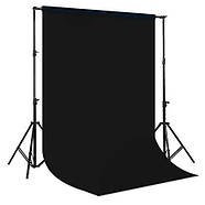 2.43 x 3.04 м Фон вініловий чорний Savage Infinity Vinyl Matte Black рулон, фото 3