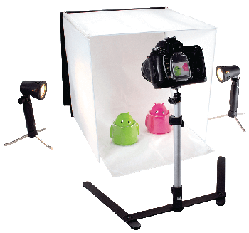 Комплект обладнання "Постійний світло + photobox" для предметної зйомки Menik Y4