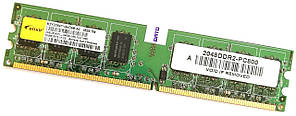 Оперативна пам'ять Elixir DDR2 2Gb 800MHz PC2-6400U 2R8 CL5 (M2Y2G64TU8HD6B-AC) Б/В
