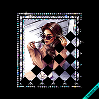 Стрази, аналог паєтки на капелюхи термо Дівчина з кавою (ss30 кристал , ss16 бензин)