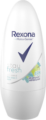 Дезодорант-ролик жіночий Rexona "Stay fresh. Блакитний мак і яблуко" (50 мл.)