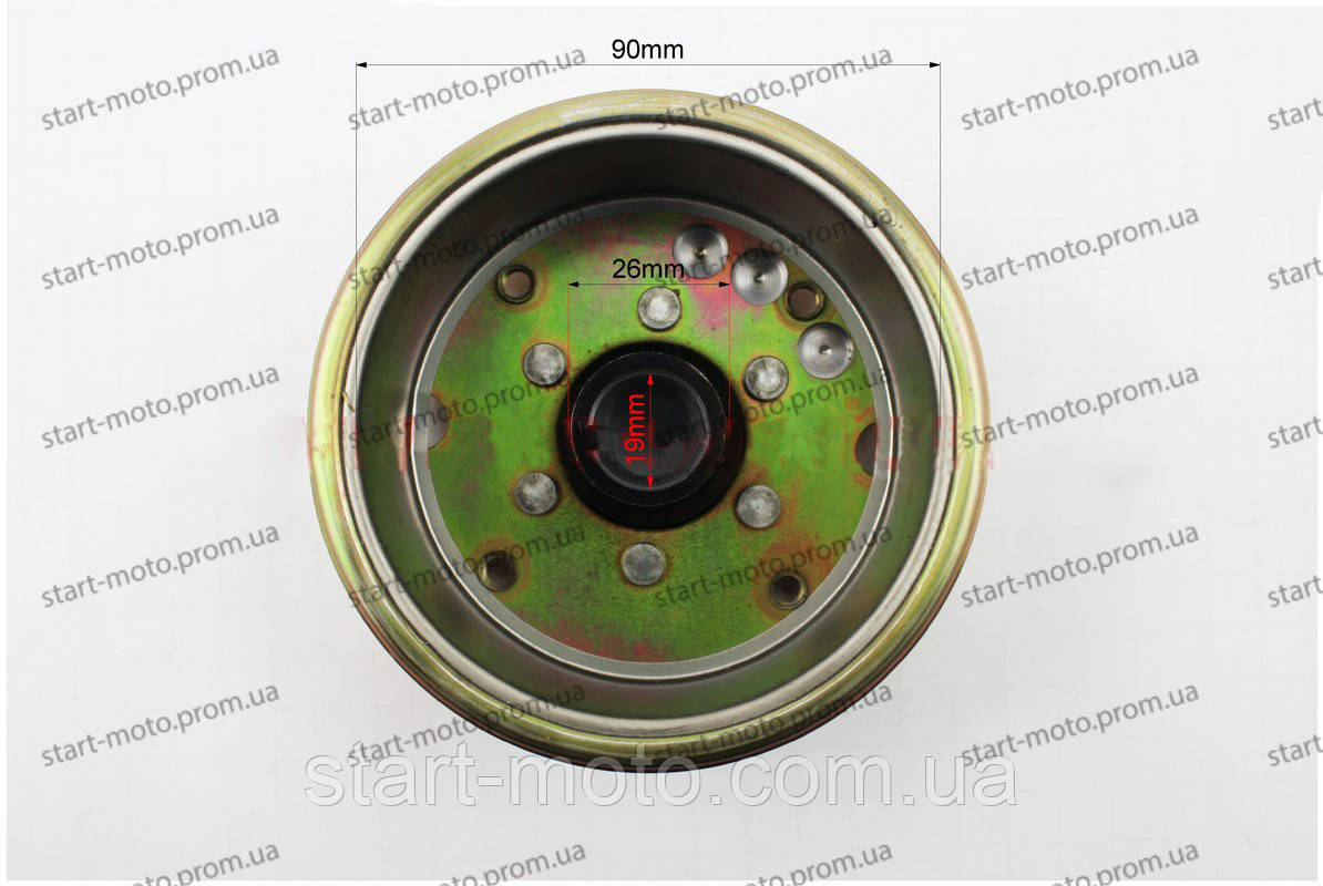 157QMJ 4Т Магніт генератора GY6-150cс (ротор) на 8 котушок фірма ТАТА, фото 1