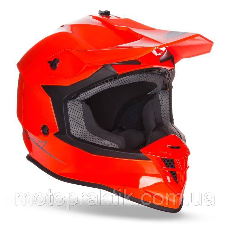 GEON MX633 GLOSSY FLUO-ORANGE, XS (53-54) Мотошолом Кросc