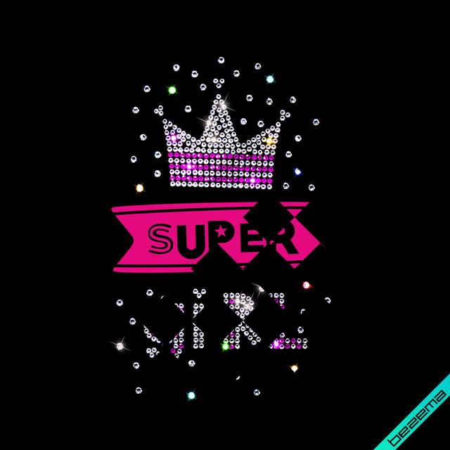Декор на штори Super Girl (ss6 кристал, ss6 фуксія, ss10 кристал)
