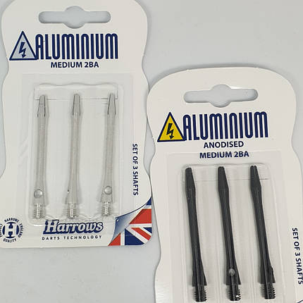 Хвостовики для дротиків дартс Aluminium чорні 6 штук, фото 2