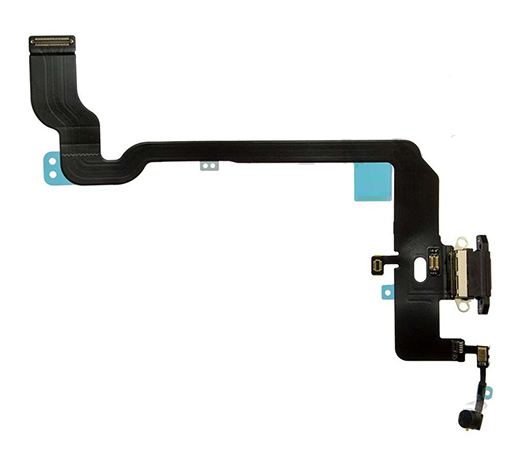 Шлейф (flex) для Apple iPhone XS з роз'ємом зарядки і мікрофоном, фото 1