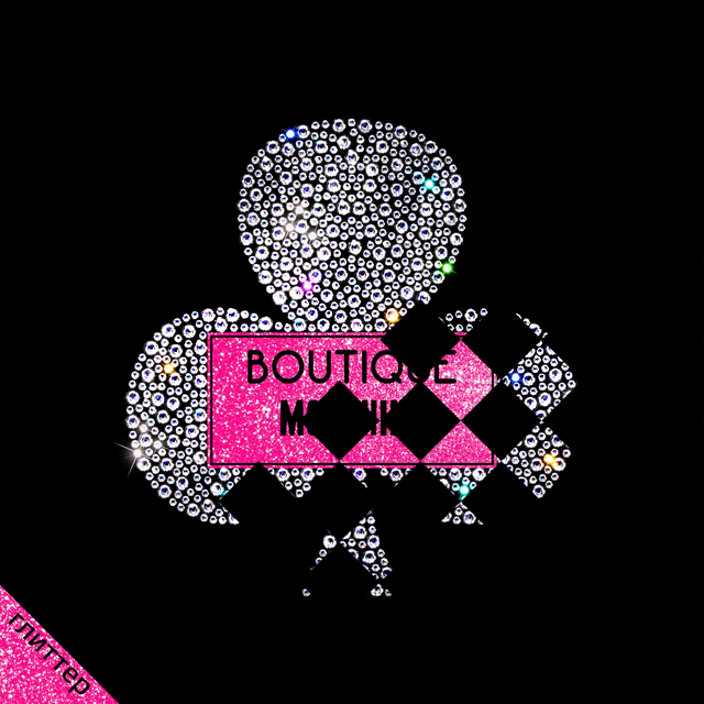 Термонаклейки зі страз на тканину Хреста з лого (ss6 кристал, ss16 кристал - 171)