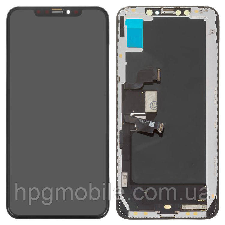 Дисплей для iPhone XS Max, модуль у зборі (екран і сенсор) з рамкою, оригінал, знятий із телефона - фото 1 - id-p1098927164