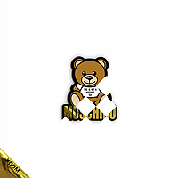 Патчі на светри термо Модний ведмедик [Свій розмір і матеріали в асортименті]