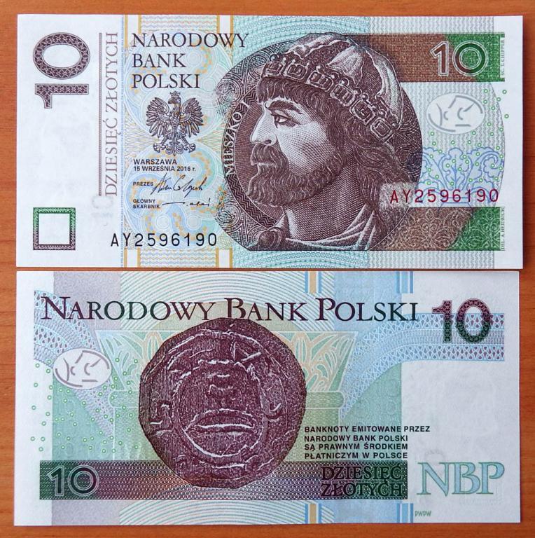 Польща/Poland 10 Zlotych 2012(2014) Pick NEW UNC