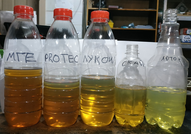 Сравнение гидравлического масла