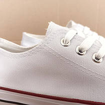 Білі Кеди конверси в стилі кеди Converse all star сітка низькі, фото 6