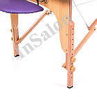 Двосекційний дерев'яний складаний стіл PREMIERE фіолетовий (NEW TEC), фото 2