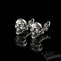 Серебряные запонки cufflinks "Chucky"