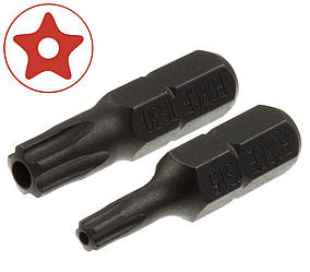 1/4" Біта Torx з отвором 5-променева TS10, L = 25 мм