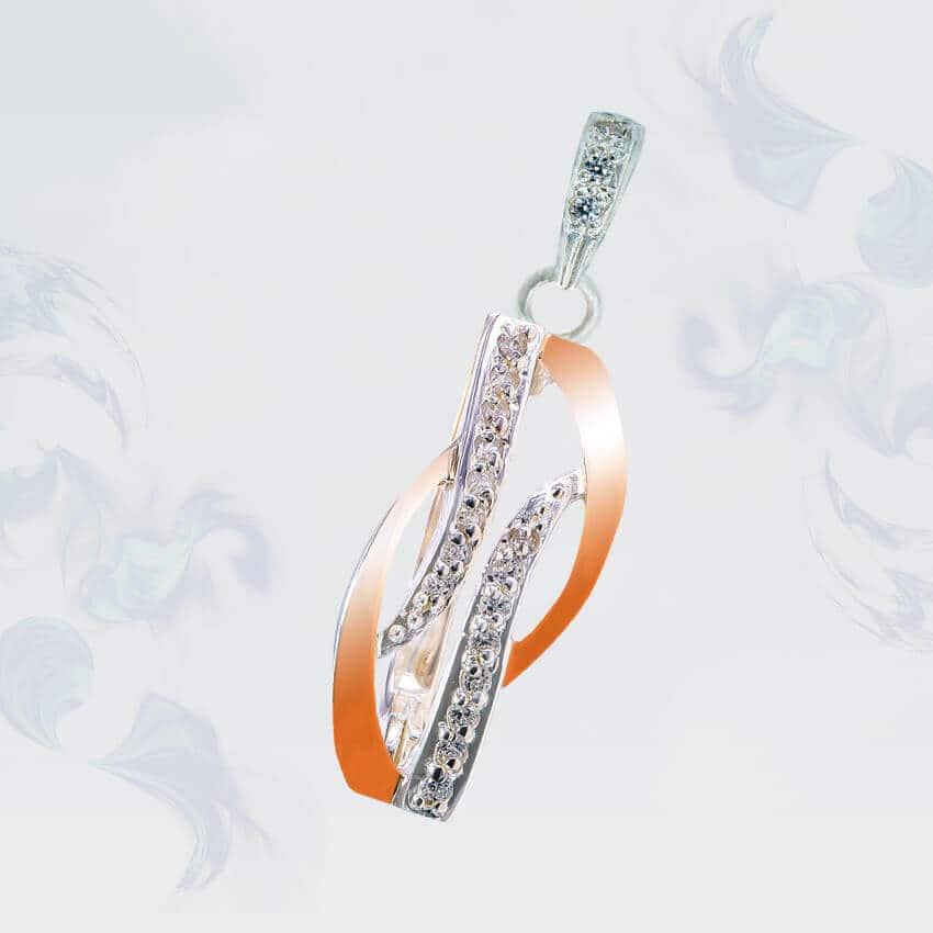 Підвіска з срібла з золотими вставками, фото 1