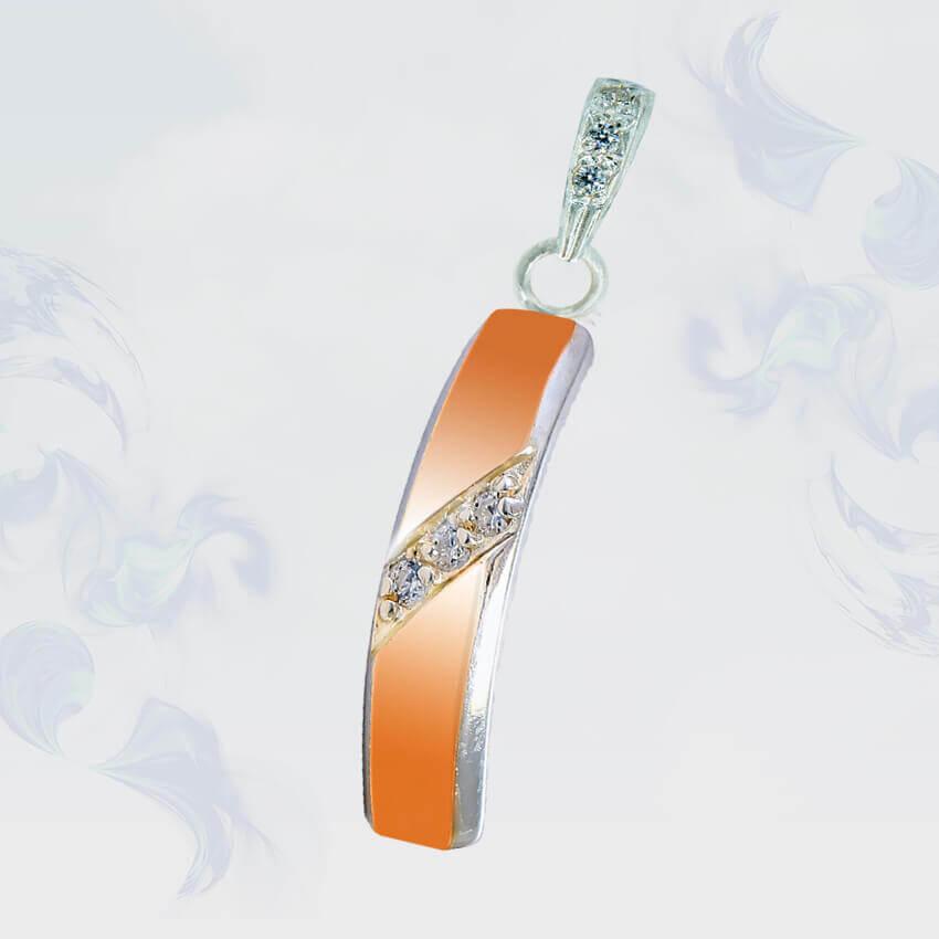 Підвіска з срібла з золотими вставками, фото 1