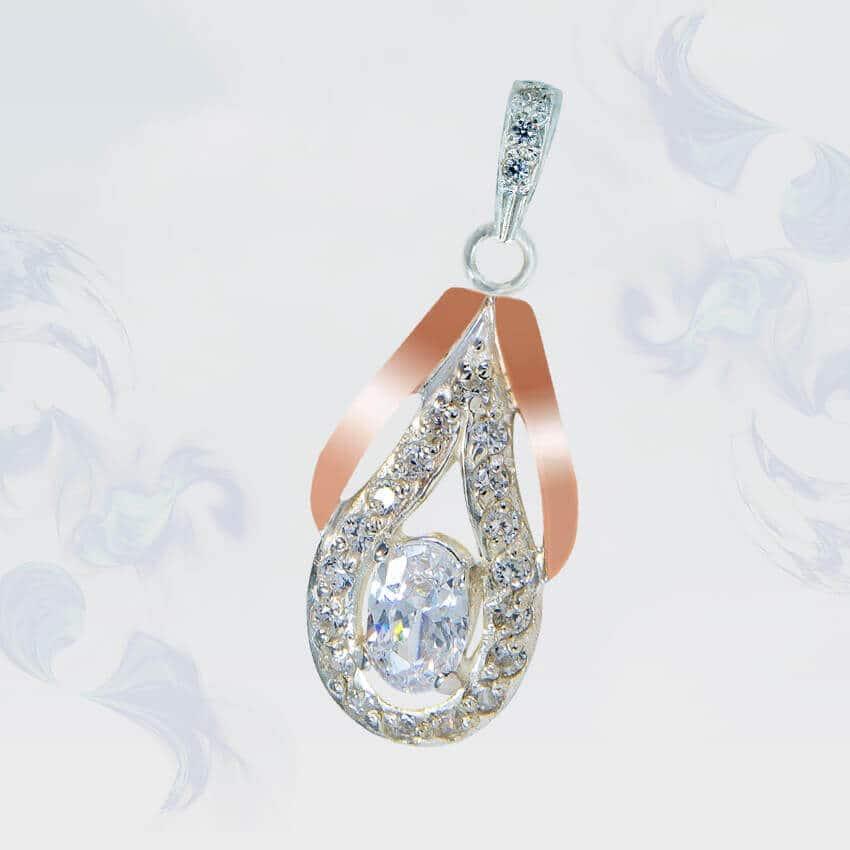 Підвіска з срібла з золотими вставками, фото 1