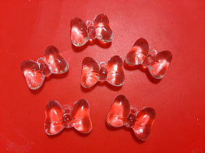 Підвіски "Бант" прозорий 29х23 мм 500 грамів