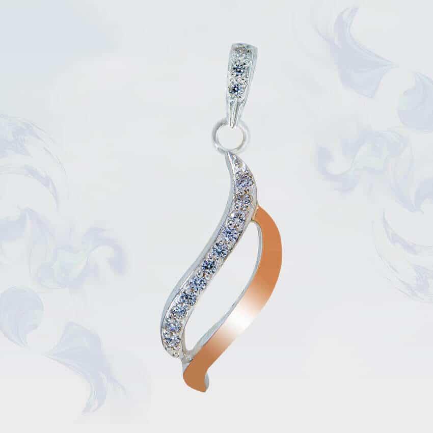 Підвіска з срібла з золотими вставками, фото 1