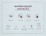 Сервіз столовий Water Color 46 пр. Luminarc P7076, фото 4