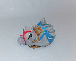 Скарбничка Миша 9х7 см, Скарбничка миша, подарунок на Новий Рік 2020, скарбничка символ Нового Року