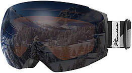 Гірськолижна маска Outdoor Master Ski Goggles PRO Black Лінза Rose S2 VLT 17%