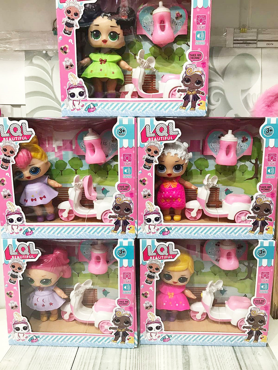 Лялька ЛОЛ із мотоциклом, фото 1