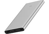 Зовнішній акумулятор Xiaomi Mi 3 10000mAh silver, фото 2