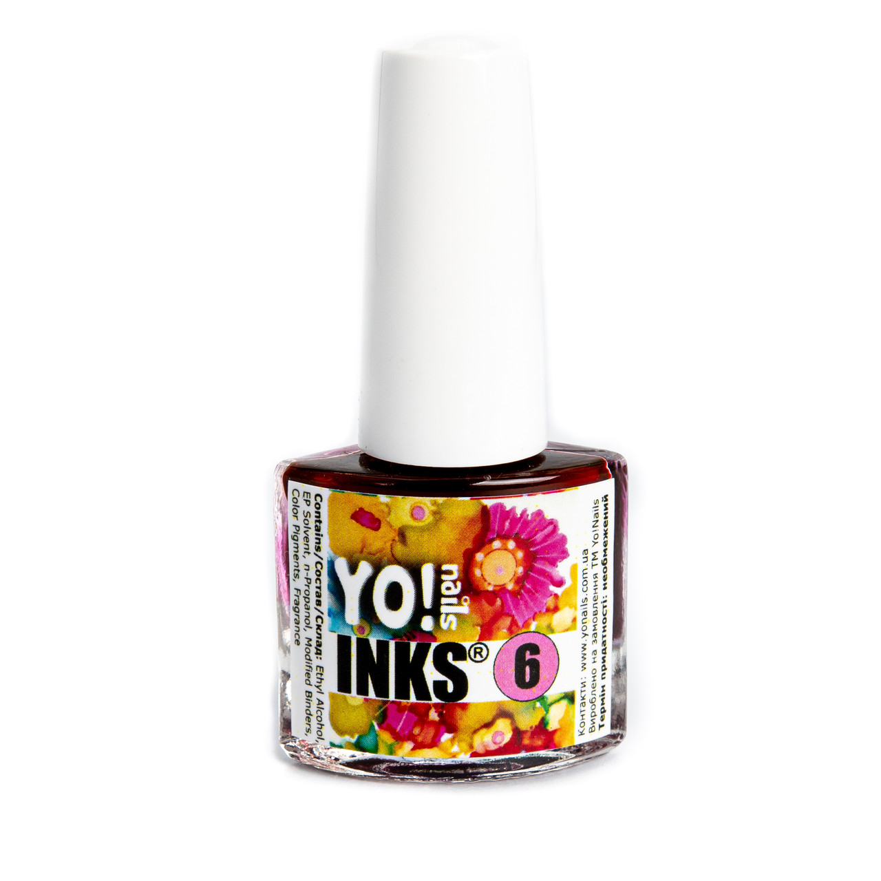 Акварельне чорнило Yo!Nails INKS 6 (рожевий колір)