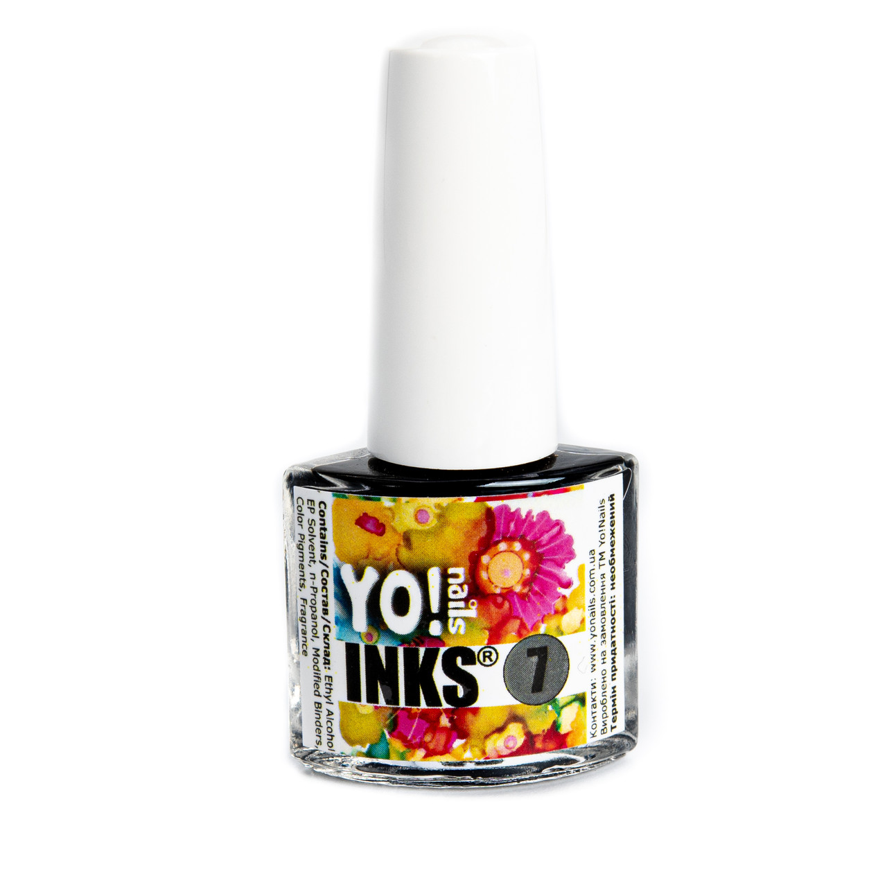 Акварельне чорнило Yo!Nails INKS 7 (чорний колір)