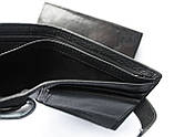 Чоловічий шкіряний гаманець Philipp Plein чорний, фото 6