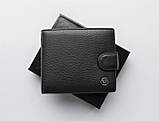 Чоловічий шкіряний гаманець Philipp Plein чорний, фото 2