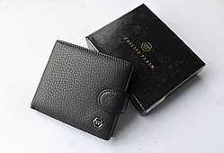 Чоловічий шкіряний гаманець Philipp Plein чорний