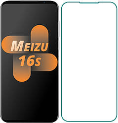 Захисне скло Meizu 16s (Прозоре 2.5 D 9H) (Мейзу 16с)