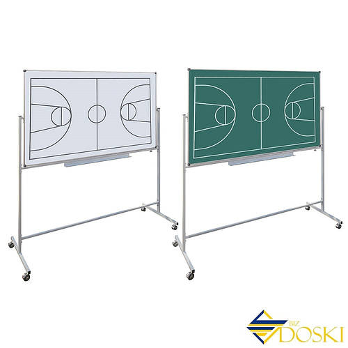 Тактическая доска-флипчарт для спорта 120х100 см магнитная двусторонняя ...