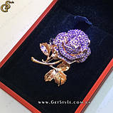 Позолочена брошка — "Brooch Rose" + сертифікат, фото 2