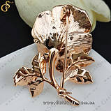 Позолочена брошка — "Brooch Rose" + сертифікат, фото 3
