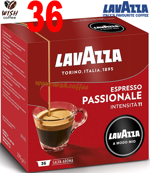 Lavazza A Modo Mio Passionale (Int = 11; 36 капсул !!!; Espresso; 100% Arabica) - фото 1 - id-p1099768852