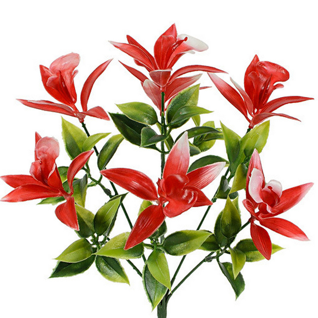 Букет орхідеї з пластику, 31см, фото 1