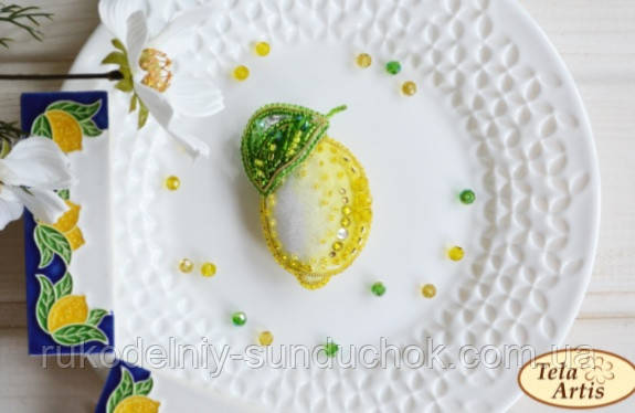 Набір для виготовлення брошки Тела Артіс "Лимончик" Б-001, фото 1