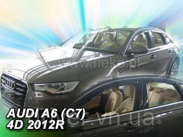 Дефлектори вікон вставні Audi A6 2011 (C7) 5d Avant