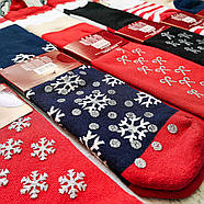 Новорічні домашні жіночі шкарпетки з гальмами. Преміум якість. Ельф, фото 5