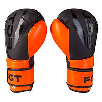 Боксерские перчатки FGT, Flex, размер 8oz (размеры 8oz,10oz,12oz), оранж/черный