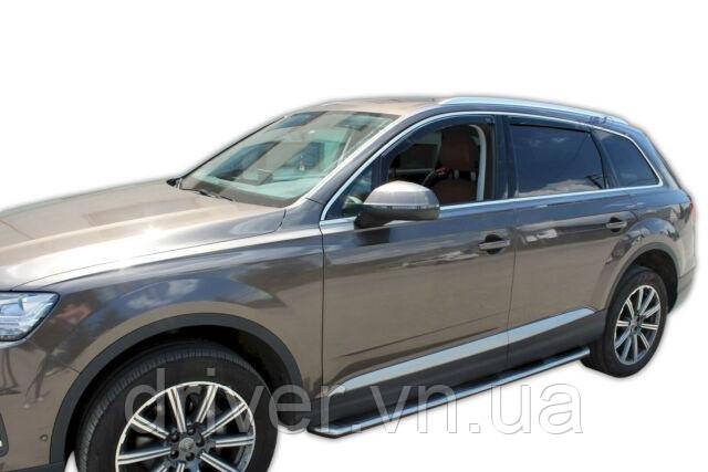 Дефлектори вікон вставні Audi Q7 II 5d 2015+