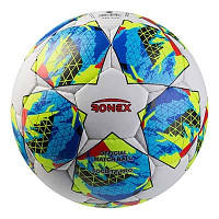 Футбольный мяч Grippy Ronex AD-23, синий/зеленый. Скидка от 50 шт.