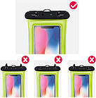 Чохол для смартфона водонепроникний універсальний AirCase зелений, фото 5