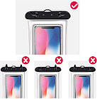 Підводний чохол для смартфона AirCase з надувними краями білий, фото 5