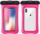 Чохол для смартфона водонепроникний універсальний AirCase рожевий, фото 8
